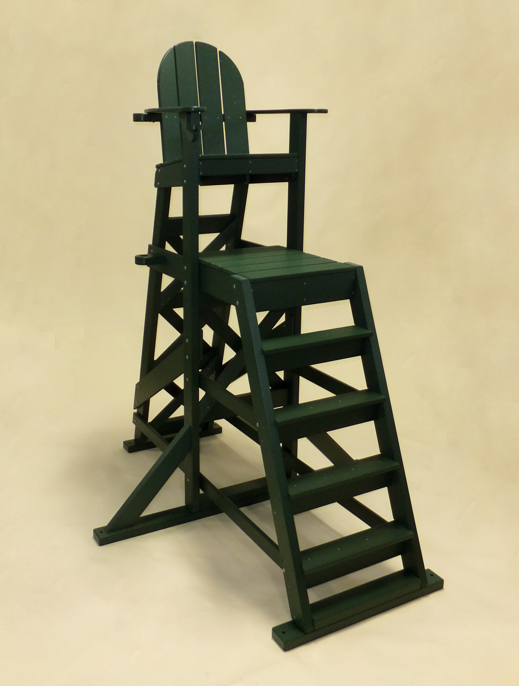 American Made Tailwind Recycled Plastic Pool Lifeguard Chair| TLG 535 Green | Furniture Made in the USA